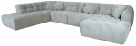 Mooduldiivan Home4you Forte U-Shape, beež v., vasak, 242 x 374 cm x 76 cm