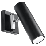 Valgusti seinale Sollux Direzione SL.0498, GU10, 1 x 40 W, must v. (kahjustatud pakend)