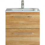 Vannitoakapp valamuga Dansani Mido+, tamm v., 45.5 cm x 61 cm x 60.4 cm
