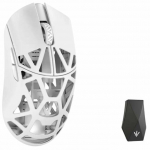 Juhtmevaba m&auml;nguhiir WLMouse Beast X Max Magnesium Solid Slides MAX-MilkyWhite-O-SHIXIN, 2.4ghz wireless / usb, valge v.