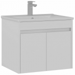 Vannitoakapp valamuga Kalune Design Side, valge matt v., 45 cm x 65 cm x 52 cm