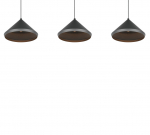 Valgusti lagi Trio, LED, 3 x 5 W, must v.