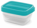 Toiduainekarbi komplekt Curver Vedo, 1 l, 19 cm x 14 cm, roheline v., 3 tk