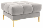 Tumba Cosmopolitan Design Bali Bluvel 03, kuld v./h&otilde;be v., 60 cm x 60 cm x 41 cm