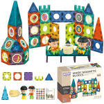Magnetkonstruktor Woopie Learning & Play Castle, 98 tk, mitmev&auml;rviline