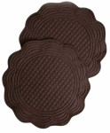 Lauamatt Homla Basic Alven 246233, 38 cm x 38 cm, 2 tk, Pruun v.