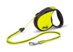 Automaatne jalutusrihm Flexi Neon M, must v./kollane v., 5 m