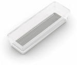 Hoiukast, esemete hoidmiseks Kis 3, 0.85 l, l&auml;bipaistev/helehall, 22.5 x 7.5 x 5 cm