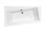 Vann, nurgaga Besco Infinity, 150 cm x 90 cm x 55.5 cm, vasakpoolne, valge