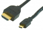 Adapter Gembird Micro HDMI male, HDMI male, 1.8 m, must v.