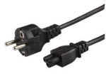 Juhe Savio CL-81A IEC320 C5, Schuko, 1.8 m, must v.