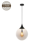 Valgusti rippuv Domoletti Daisy P18157B-D25, E27, 1 x 40 W, must v.