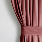 &Ouml;&ouml;kardin, lipsuga AmeliaHome Velvet Pleat, roosa v., 140 cm x 270 cm