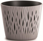 Lillepott Prosperplast Sandy Round 10310964, plastik, &Oslash; 22 cm, pruun v.
