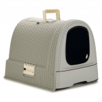 Suletud kassitualett Curver Cat Litter Box, hall v., suletud, 51 cm x 38.5 cm x 39.5 cm