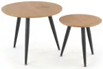 Kohvilaud 2, tamm v./must v., 40 cm x 40 cm x 41 cm