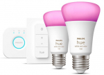 Nutikas pirn Philips Hue LED, A60, 2000 - 6500 &deg;K, E27, 9 W, 806 - 1100 lm, 2 tk