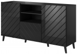 Kummut Cama Meble Abeto KOM150 CZ, must v., 82 cm x 42 cm x 150 cm