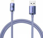Juhe Baseus USB - Lightning, Lightning/USB, 120 cm, violetne v.
