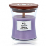 K&uuml;&uuml;nal, l&otilde;hna WoodWick Lavender Spa, 65 h, 275 g, Violetne v.
