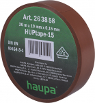 Elektriisolatsiooniteip Haupa HUPtape-15, pruun, 20 m