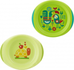 V&auml;ike taldrik Chicco Baby Dish Set, 1 aasta, plastik, roheline v.