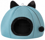 Kassimaja Doggy Kitty Head KITNIE5, sinine, 45 cm x 45 cm