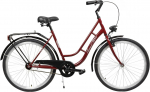 Jalgratas linna- Azimut Retro, 26 ", 17'' raam, bordoo