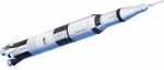 3D-pusle Ravensburger Apollo Saturn V 11545, 91.5 cm x 16.4 cm, 504 tk, valge v.
