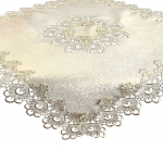 Laudlina ruudukujuline G01-02, kreemjasvalge, 120 x 120 cm