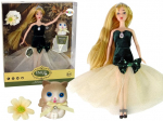 Nukk aksessuaaridega Lean Toys Emily liivakarva kassipojaga, 30 cm, Mitmev&auml;rviline