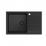 K&ouml;&ouml;givalamu Quadron Peter 111, graniit, 78 cm x 50 cm x 20 cm, must v.