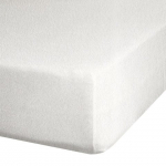 Voodilina Design 91 Frotte, kreemjasvalge, 200 x 220 cm, kummiga