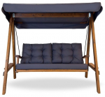 Aiakiik Kalune Design Pera 2000, antratsiit v./pruun v., 110 cm x 200 cm x 180 cm