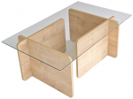 Kohvilaud Kalune Design Giona, sinine v., 105 cm x 65 cm x 40 cm