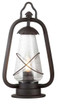 Vabalt seisev v&auml;lisvalgusti Elstead Lighting Miners, 60W, E27, IP44, pronks v., 20 cm x 37 cm