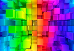 Fototapeet Artgeist Colour Jigsaw, 70 cm x 70 cm