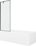 Vann seinaga, teisaldatav Mexen Cubik, 160 cm x 70 cm x 40 cm, ristk&uuml;lik, l&auml;bipaistev/valge