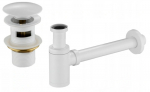 Sifoonikomplekt "click-clack" kaanega vannitoavalamu jaoks Mexen 7992050-20, click clack-funktsioon, valge
