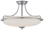 Valgusti lagi Elstead Lighting Griffin QZ-GRIFFIN-SFM-AN, E27, 4 x 60 W, valge v. / kroom v., 52,8 x 52,8 cm