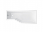 Vann, sisseehitatav Besco Integra, 170 cm x 75 cm, parempoolne, valge