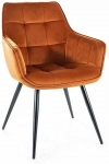 S&ouml;&ouml;gitoa tool Lilia Velvet, matt, must v./kaneelivӓrvi v., 59 cm x 45 cm x 90 cm