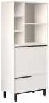 Vannitoa kapp Kalune Design ON9C-W, valge v./must v., 35.5 cm x 74.8 cm x 161.6 cm