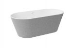 Vann, teisaldatav Besco Deeva Glam, 180 cm x 80 cm x 58 cm, ovaalne, kuldne/h&otilde;be