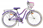Laste jalgratas, laste Volare Lovely 24124, valge/violetne, 24"
