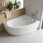 Vann, nurgaga Thema Lux Thema ACB170100R, 170 cm x 100 cm x 55 cm, parempoolne, valge v.
