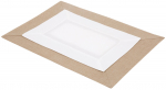 Lauamatt myHome Duo, 40 cm x 30 cm, Valge v./Pruunikas v.