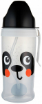 Pudel silikoonk&otilde;rrega Canpol Babies BabiesBoo Panda, 270 ml, 18 kuud, plastik, valge/must