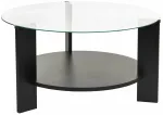 Kohvilaud Nordure Clara, must v., 75 cm x 75 cm x 40 cm