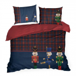 J&otilde;ulu voodipesu komplekt PTR-15, punane v./s&uuml;gavsinine v., 70 x 80 cm, 160 x 200 cm